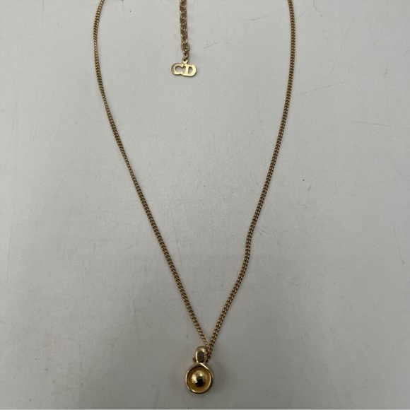 Authentic Christian Dior w/ COA Chain with Pendant - Picture 10 of 13